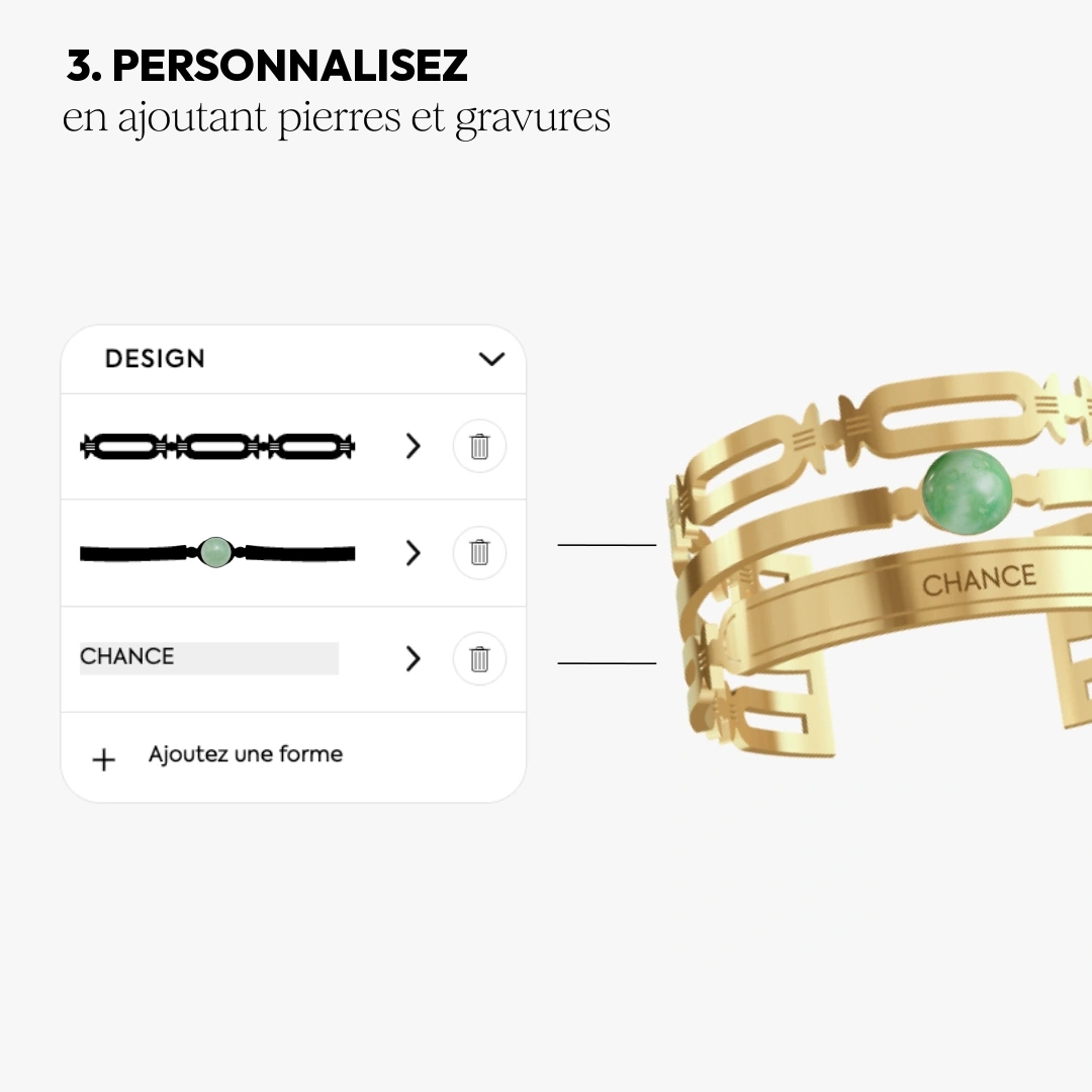 Étape 3 de la création de la bague Nuage
