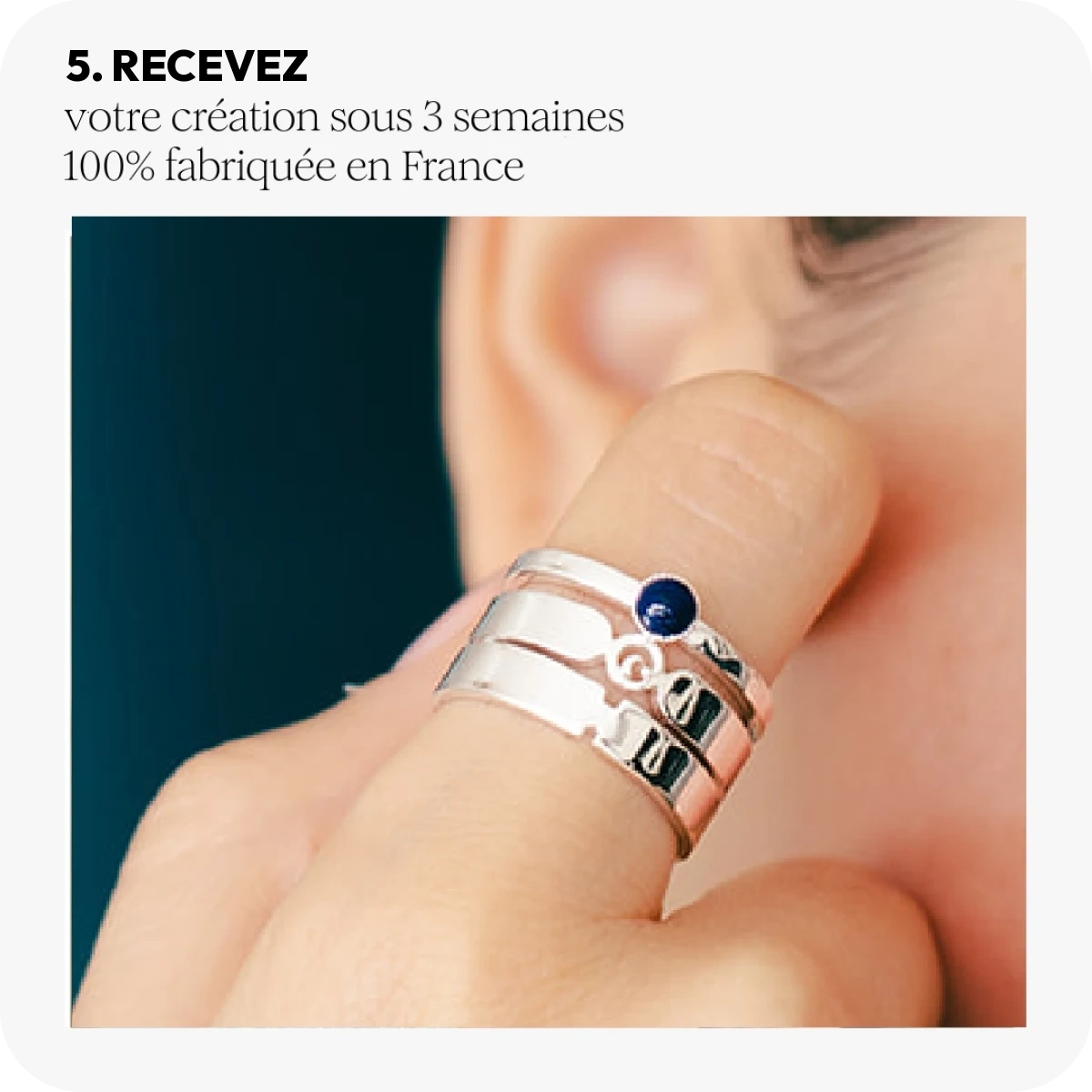 Étape 5 de la création de la bague Nuage
